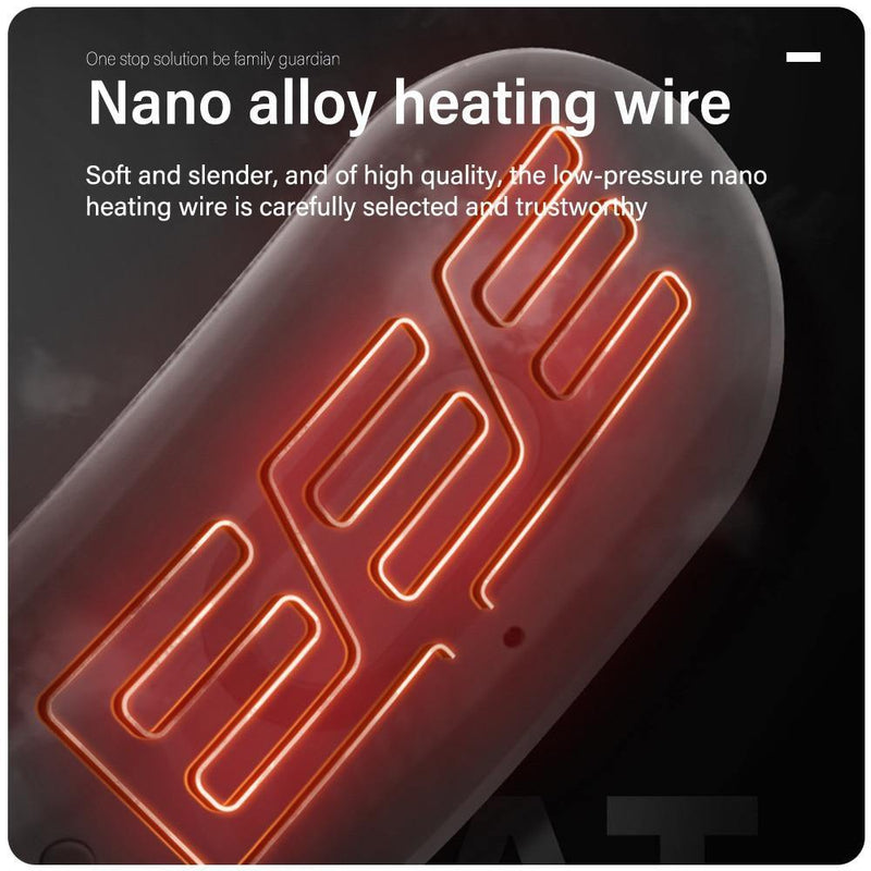 Photo du passage du fil chauffant en nano alliage sur la ceinture de massage pour douleurs menstruelles  