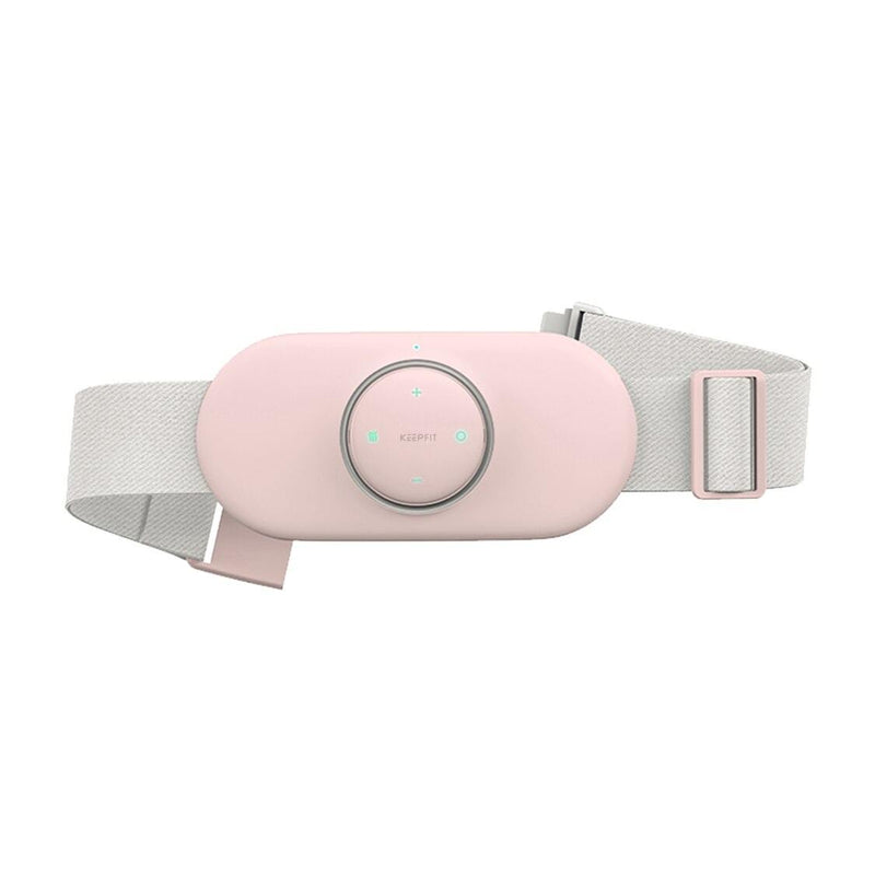 Masseur lombaire, appareil de massage abdominal, de taille et de dos de couleur rose.