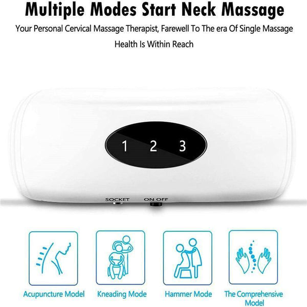 Image qui montre les différents modes de massage qu'on peut utiliser avec  le masseur à électrostimulation.