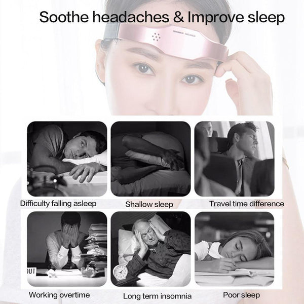 Image expliquant pour quel symptôme utiliser le masseur de tête.